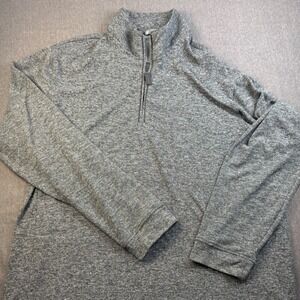 Member's Mark XXL Pullover Gray Quarter‎ Zip Casual Long Sleeve Mens